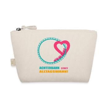 Roller coaster instead of everyday mania - Organic Pouch - nature - Front