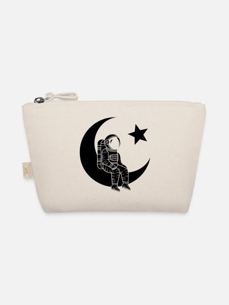 Mann des Mondes - Türkischer Astronaut Design - Bio-Täschchen - Natur - Vorne