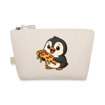 Cute Penguin Cartoon Pizza Pizza Lover Funny - Organic Pouch - nature - Front