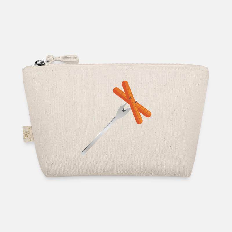 Grilled sausages on fork – Rustic BBQ motif Organic Pouch