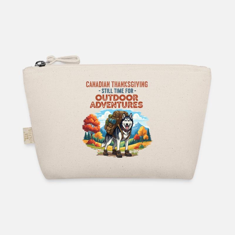 Husky Outdoor Abenteuer - Bio-Täschchen - Natur