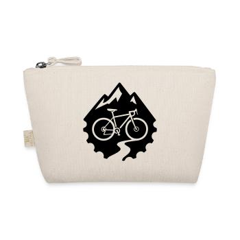 Berg & Gravelbike – Zahnkranz Icon - Bio-Täschchen - Natur - Vorne