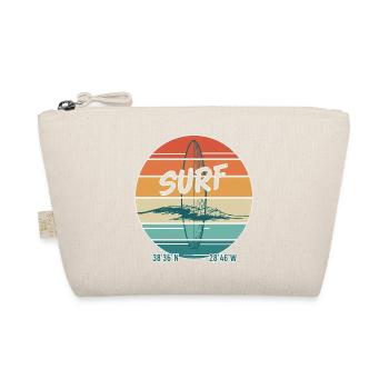 Retro Surf Vibes Vintage Surf Design - Organic Pouch - nature - Front