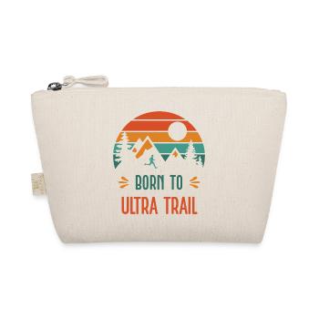 Geboren für den Ultra-Trail - Bio-Täschchen - Natur - Vorne