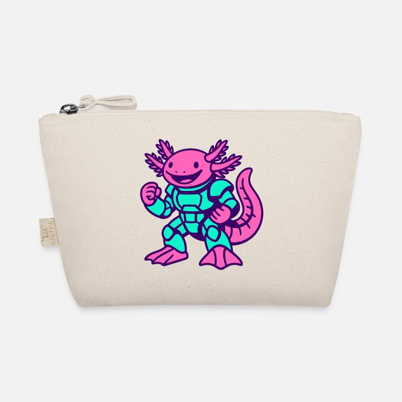 Axolotl Hero - Bio-Täschchen - Natur