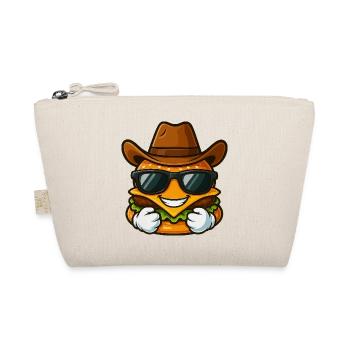 Cooler Texanischer Burger Cowboy Cartoon - Bio-Täschchen - Natur - Vorne