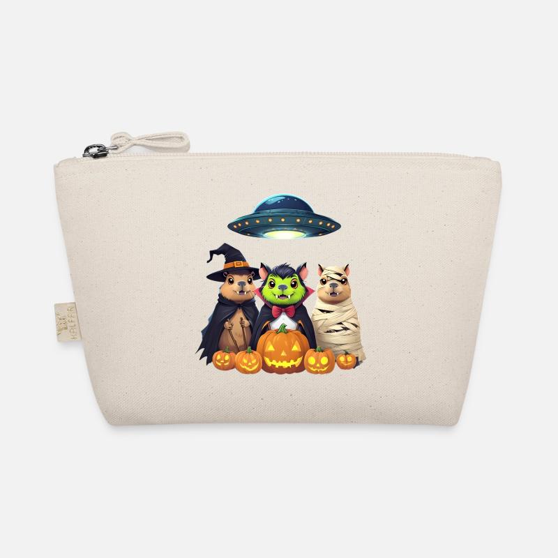 Halloween Capybara Hamster Geist Geschenkidee Bio-Täschchen