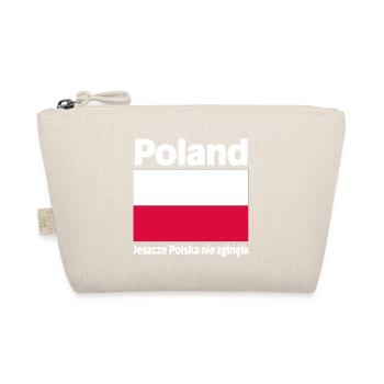 Drapeau de la Pologne avec slogan patriotique - Trousse biologique - nature - Devant