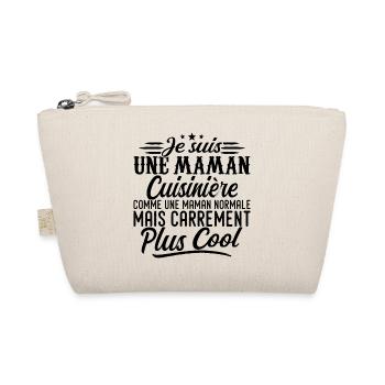 Cook Mom: normal, but more badass - Organic Pouch - nature - Front