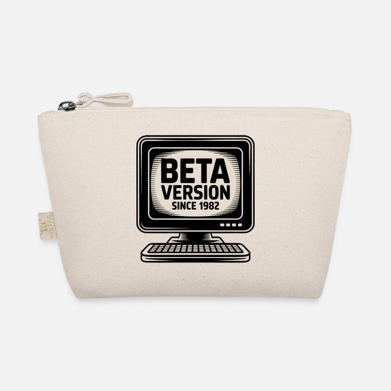 Retro Computer Beta Version Design - Organic Pouch - nature