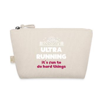 Ultra Running - It's Fun to Do Hard Things - Organic Pouch - nature - Front
