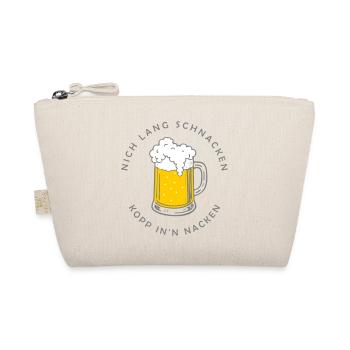 Nich lang schnacken - cup in'n neck - Organic Pouch - nature - Front