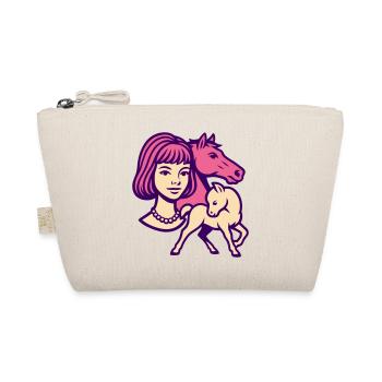 Fille Cheval Pop Art Rose - Trousse biologique - nature - Devant