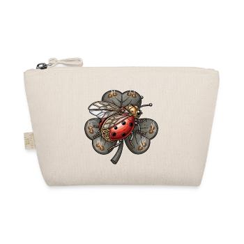 Coccinelle steampunk sur trèfle - Trousse biologique - nature - Devant