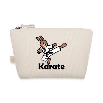 Karate Hase - Bio-Täschchen - Natur - Vorne