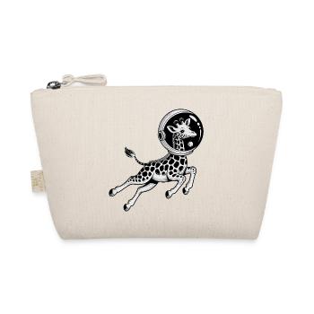 Giraffe in Space - Cool Astonomy Logo - Organic Pouch - nature - Front
