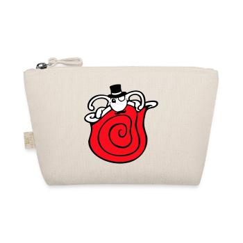 Mr Snail Sir Cylinder Monocle Rich Wealthy - Organic Pouch - nature - Front