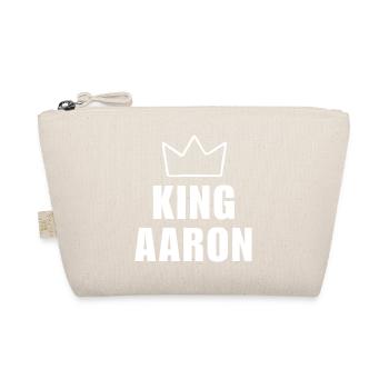 King Aaron Gorilla Shirt – Name beginnt mit A - Bio-Täschchen - Natur - Vorne