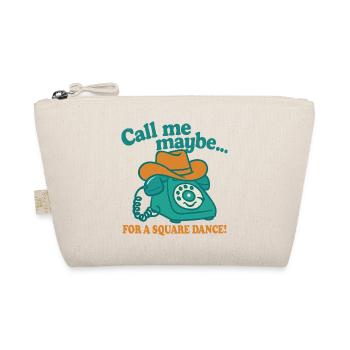Call me for a Square Dance - Organic Pouch - nature - Front