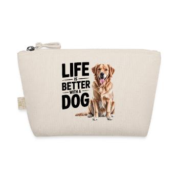 Life Is Better With a Dog - Organic Pouch - nature - Front