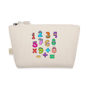 Zahlentag Bunte Zahlengesichter Babymuster - Bio-Täschchen - Natur - Vorne