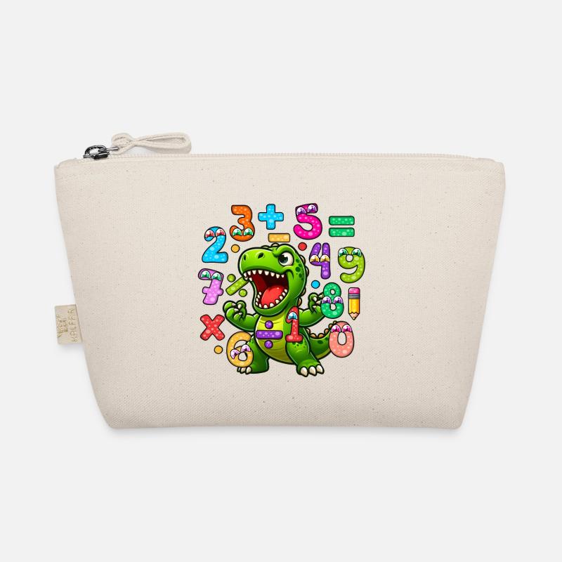 Number Day Playful Dinosaur Maths Design Organic Pouch