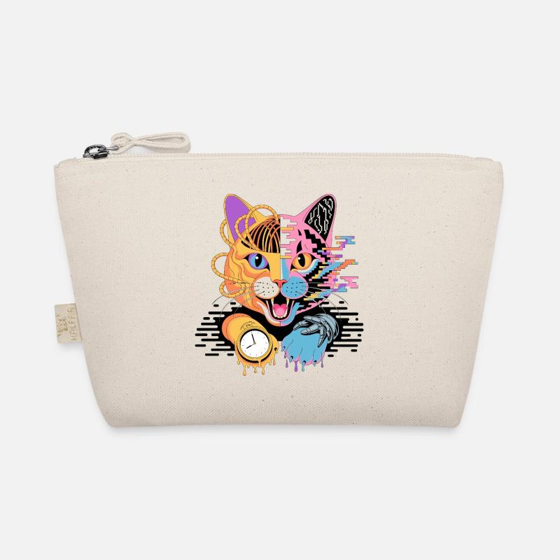 Digitale Katzenfusion Illustration Bio-Täschchen