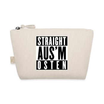 Straight aus'm Osten (Farben änderbar) - Bio-Täschchen - Natur - Vorne