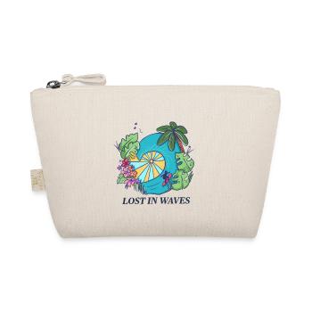 Lost in Waves – Tropical Surf Vibes Design - Bio-Täschchen - Natur - Vorne