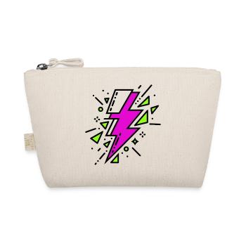 Rayon violet et vert contemporain - Trousse biologique - nature - Devant