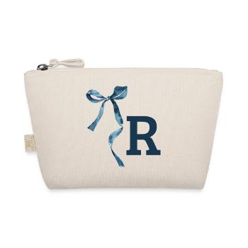 Monogramme r idée cadeau  - Trousse biologique - nature - Devant