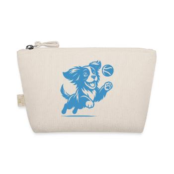 chien drôle avec boule, nez poilu ludique - Trousse biologique - nature - Devant