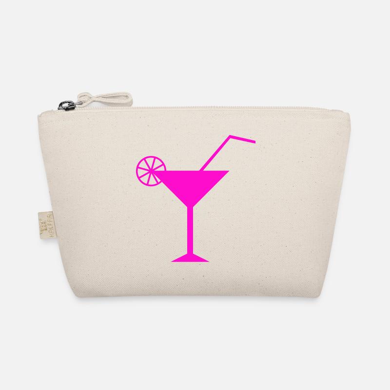 Illustration de cocktail rose fluo Trousse biologique