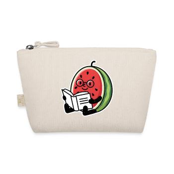 Watermelon Reading Hero - Organic Pouch - nature - Front