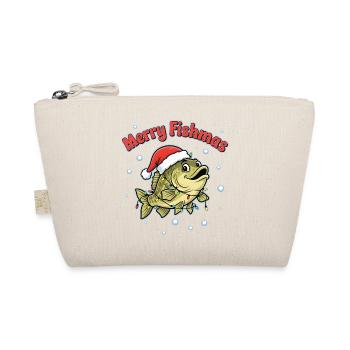 Merry Fishmas Pêcheur drôle disant Noël - Trousse biologique - nature - Devant