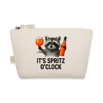 It's Spritz O'Clock Raccoon Party Gift Idea - Organic Pouch - nature - Front