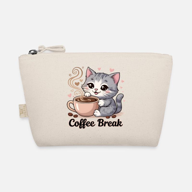 Süße Katze - Coffee Break Bio-Täschchen