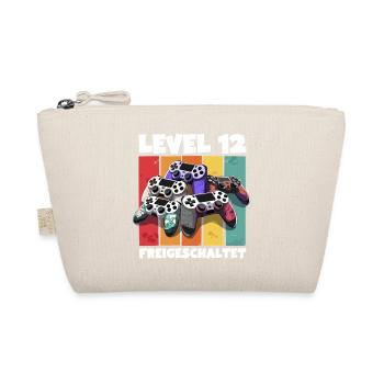 Level 12 Gamepad Birthday 12th Burzeltag bday - Organic Pouch - nature - Front