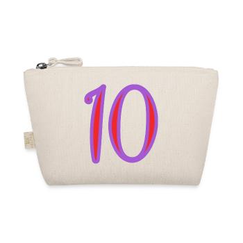 10. 10 YEARS. 10th ANNIVERSARY. 10 YEAR ANNIVERSARY. - Organic Pouch - nature - Front