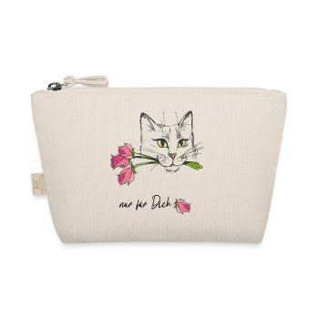 Cat with roses - Organic Pouch - nature - Front