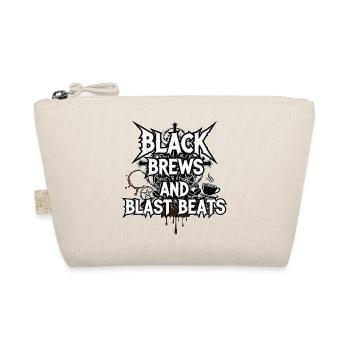 Black Brews and Blast Beats - Organic Pouch - nature - Front