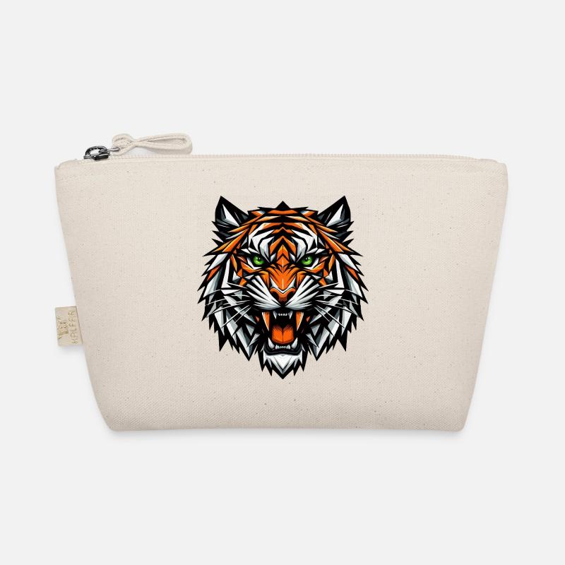 Brüllender Tigerkopf Bio-Täschchen