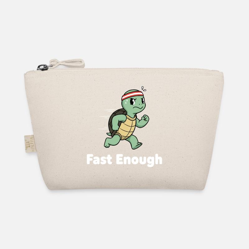 Fast turtle in sprint Organic Pouch