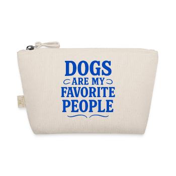 Les chiens sont mes personnes préférées - Trousse biologique - nature - Devant