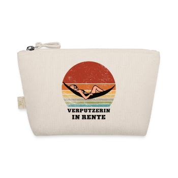 Pension plasterer Pensioner Retired plasterer - Organic Pouch - nature - Front