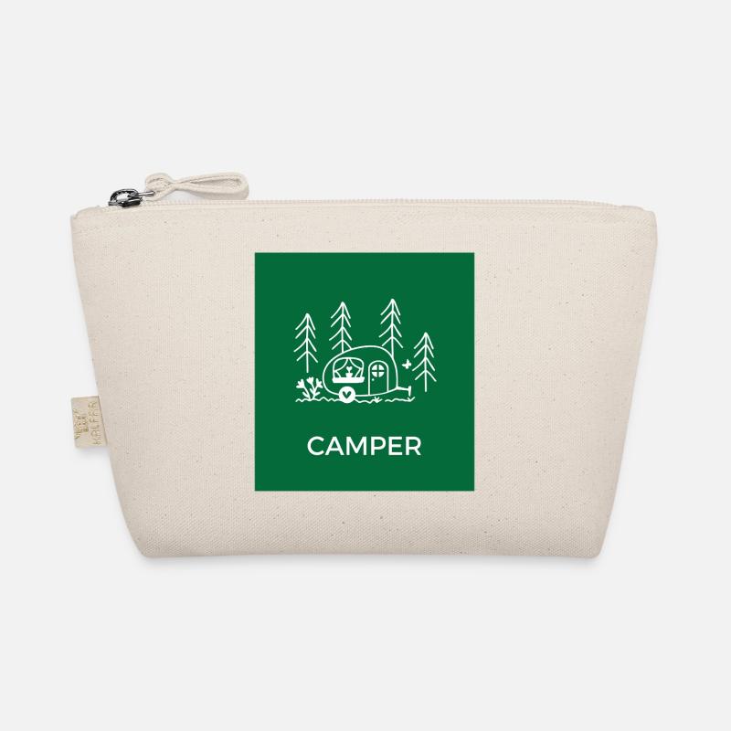 Forest Camping Sketch Tent Camper Organic Pouch