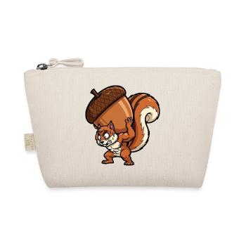 Squirrel Workout Fitness Bodybuilding Gym - Organic Pouch - nature - Front
