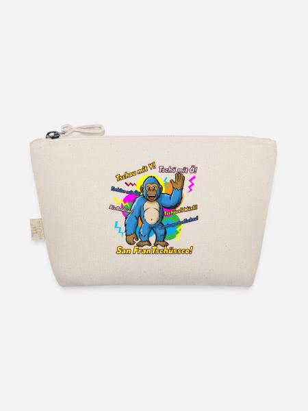 Colorful Bigfoot farewell sayings. Pun - Organic Pouch - nature