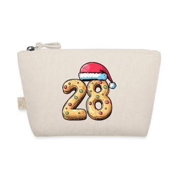 28 Number Cookie Christmas - Organic Pouch - nature - Front