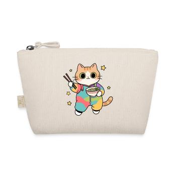 Chat Ramen Kimono Coloré - Trousse biologique - nature - Devant